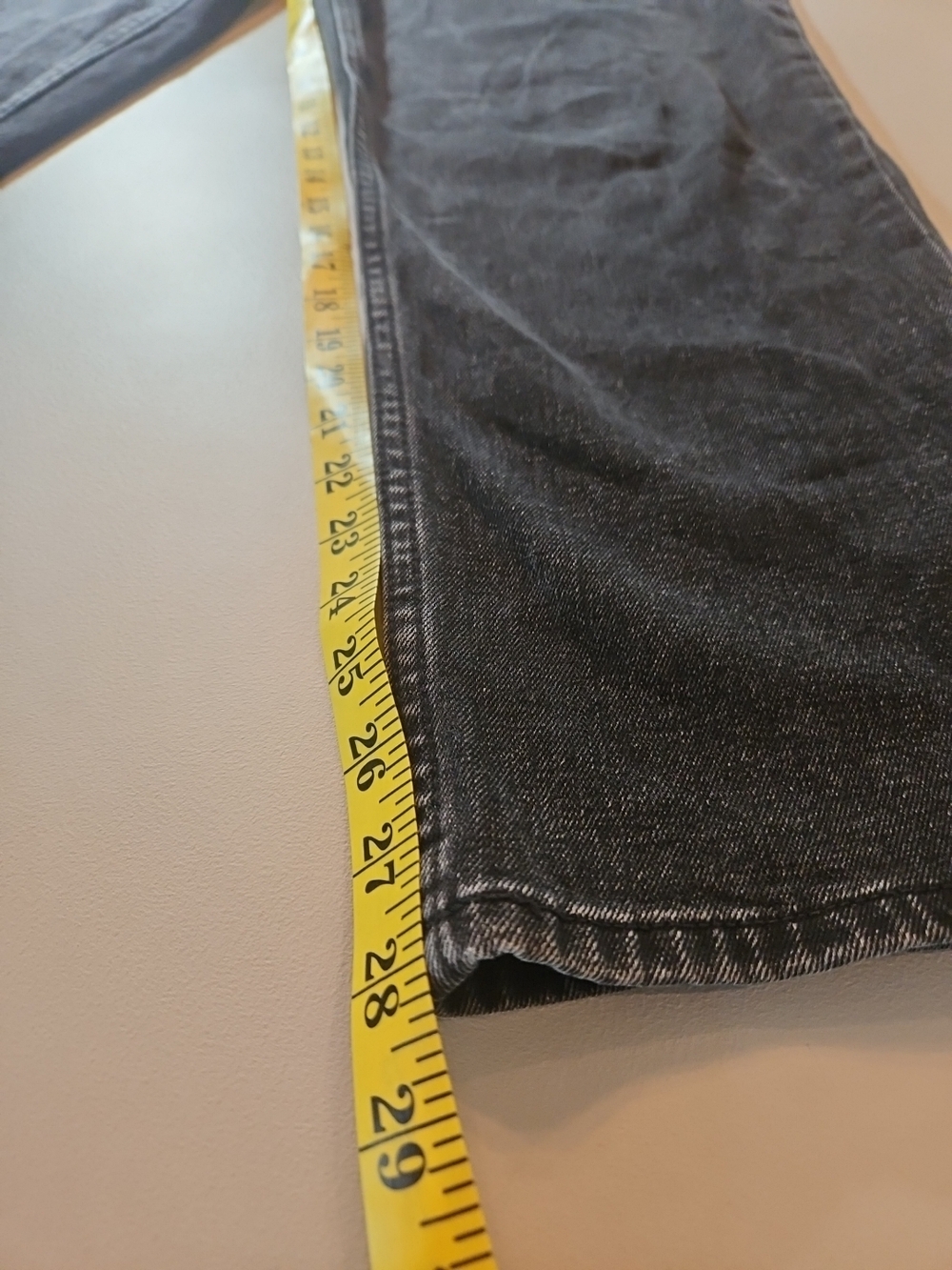 Abercrombie Fitch Black Maternity Jeans Stretch Waistband 90's Straight NWOT - Picture 4 of 9